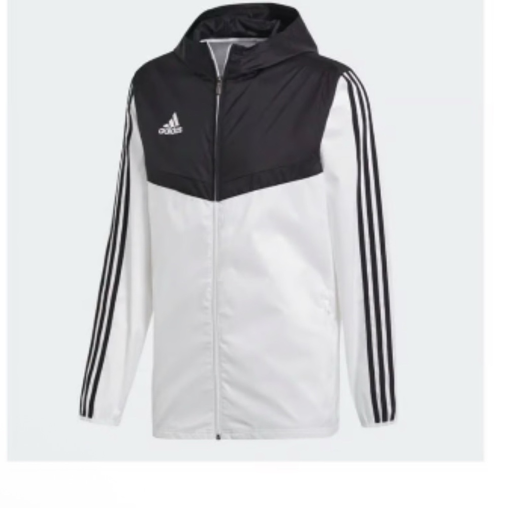 Adidas Women's Black and White Windbreaker